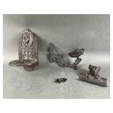 Vintage Cast Iron Wall Shelf & More