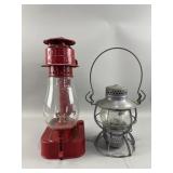 Vtg Red Dietz Kerosene Lantern & More