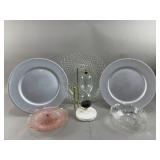 Decorative Hourglass Timer, Glass Platters & More