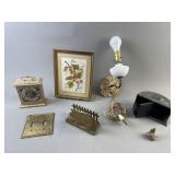 Howard Miller Clock, Wall Scone, Brass & More