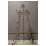 Gold Metal Painting Floor Easel Display Stand