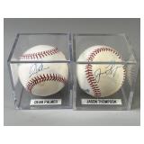 Balls Signed by Dean Palmer & Jason Thompson