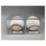 Autographed Baseballs with Case