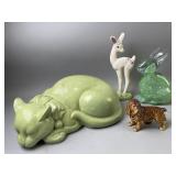 Vntg. Glass & Ceramic Animals
