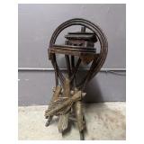 Tramp Art Floor Ash Tray Cigarette Holder