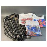 NWT Long Sleeve Flannel & T Shirts