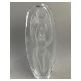 Lalique Paris Signed Crystal Vase