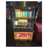 Antique Bally Slot Machine W/Base