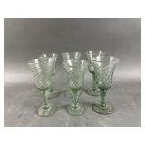 Vintage Blown Glass Champagne Glasses