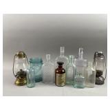 Collection of Vintage Glass Bottles & More