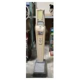 Vintage Coin Operated Fortune Telling Scale