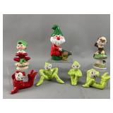 Vtg RB Ceramic Christmas Gnome Figurine & More