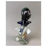 Vintage Hand-Blown Murano Glass Clown Figurine