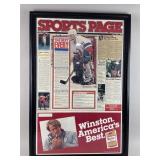 Framed Vtg Issue of the Hockey News Magazine