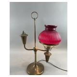 Antique or Vintage Brass Student Lamp