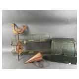 Vintage Bread Box, Wall Sconce & More