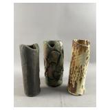 Handmade Abstract Studio Art Pottery Vases