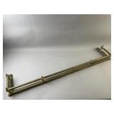 Brass Fire Fender With Cast Iron Bases