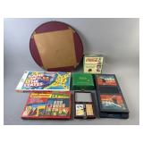 Vintage Games, Puzzles & Scrabble Turn Table Board