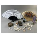Christian Dior & Antique Hand Fan, Sewing & More