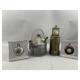 Vtg Oldham Brass Cased Safety Lamp & More