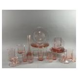 Vintage Swirl Pink Depression Glass & More
