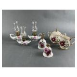 Vtg Miniature  Genie Style Oil Lamp & More