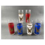 Vintage Libbey Patriotic Red , White & Blue