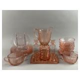 Vintage Pink Depression Glass