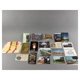 Collection Of Vintage Postcards & Old Ads