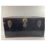 Vintage Black Metal Trunk