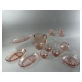 Heisey Flamingo & More Pink Depression Glass
