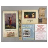 Antq/Vtg Wyandotte Kreger Adv. Calendar & More