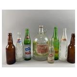 Vtg Coca-Cola Glass Jug & Soda Bottles