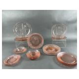 Vintage Pink Depression Glass