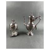 Victorian SilverPlate Egg Coddler & Coffee Pot
