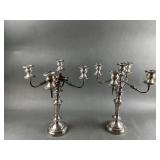 English Silver Candelabras
