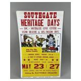 Vtg Southgate Heritage Days Festival Poster