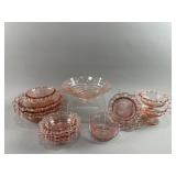 Vintage Pink Depression Glass