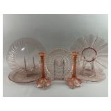 Vintage Pink Depression Glass