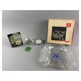 Vintage 8in Glass Ashtray & More Wyandotte Items