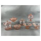 Vintage Pink Depression Glass
