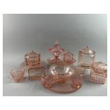 Vintage Pink Depression Glass