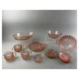 Jeannette Windsor Diamond Pink Depression Glass