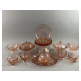 Vintage Sharon Pink Depression Glass & More