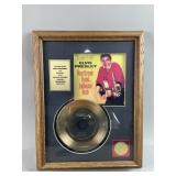24 KT Gold Plated 45 RPM Record Heartbreak Hotel
