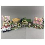Department 56 Easter Village Ceramic Buildings