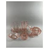 Vintage Pink Depression Glass