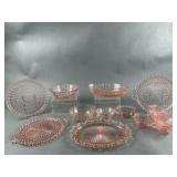 Vintage Pink Depression Glass