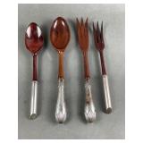 Vintage Sterling Silver Salad Set